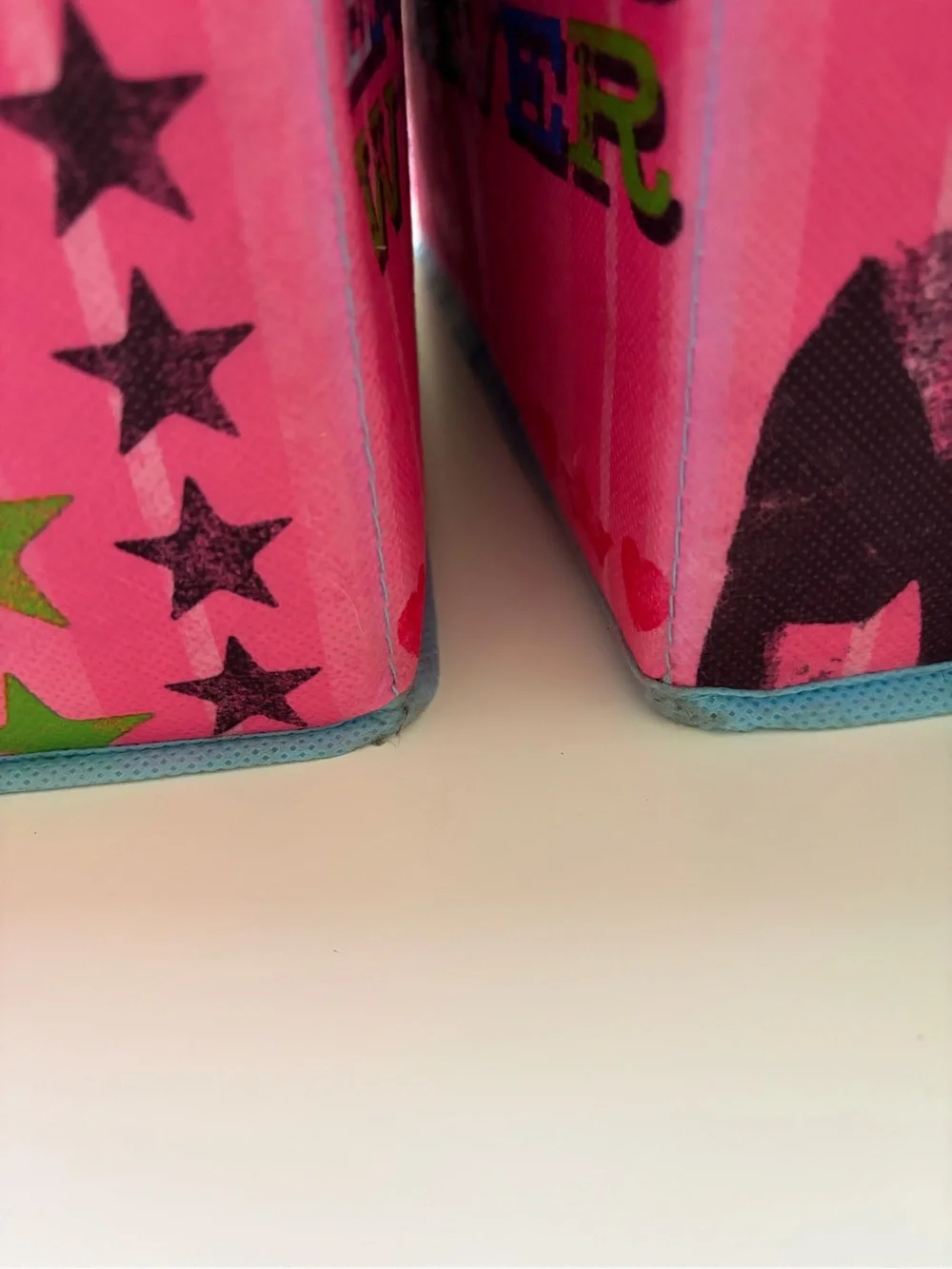 Disney High School Musical Pink Fabric Drawer Cube Storage Bins Set of 2